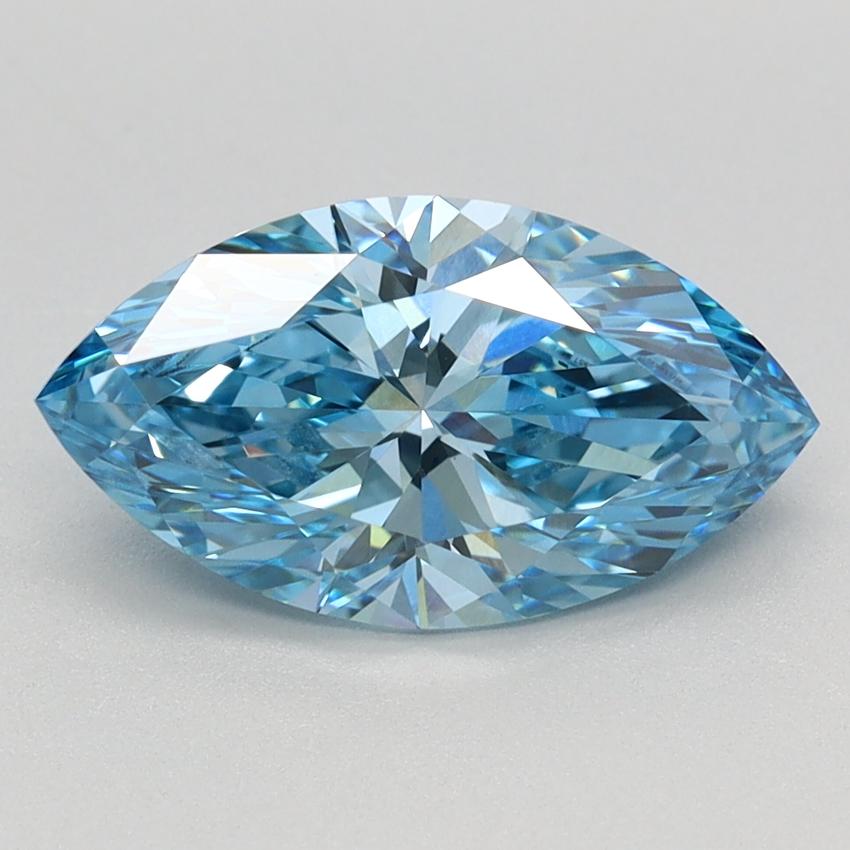 1.67 Ct. Fancy Vivid Blue Marquise Lab Grown Diamond