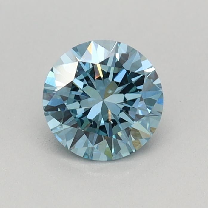 0.41 Ct. Fancy Vivid Blue Round Lab Grown Diamond