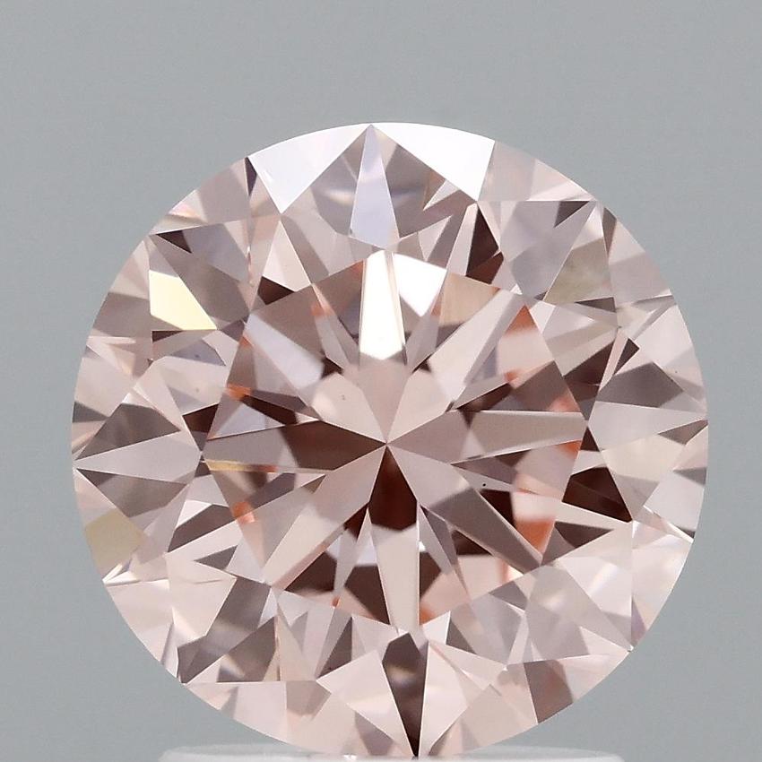 2.15 Ct. Fancy Vivid Pink Round Lab Grown Diamond