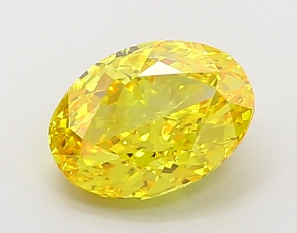 2.01 Ct. Fancy Vivid Yellow Oval Lab Grown Diamond