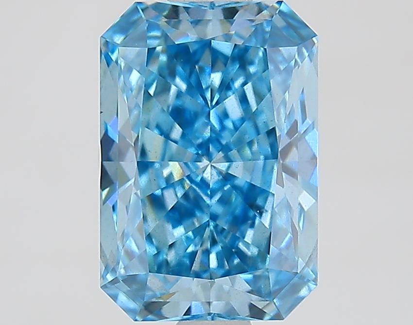 1.65 Ct. Fancy Vivid Blue Radiant Lab Grown Diamond