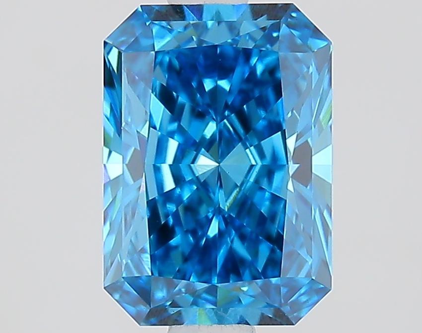 1.54 Ct. Fancy Vivid Blue Radiant Lab Grown Diamond