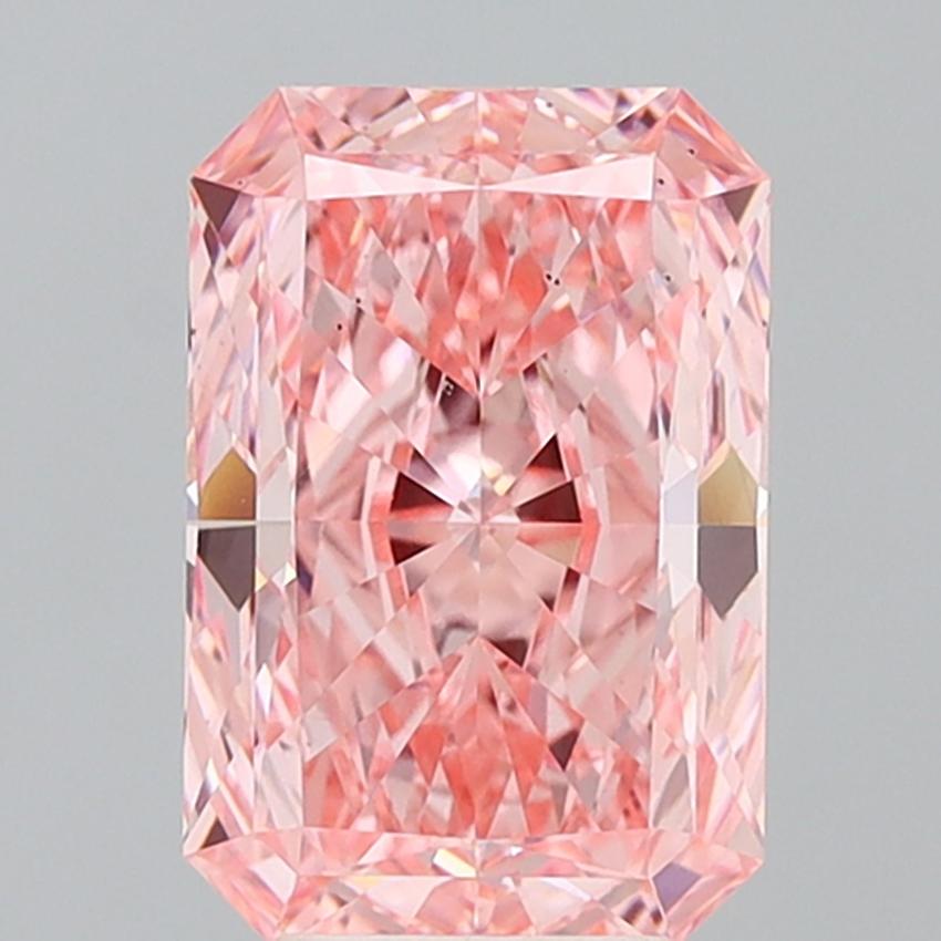 5.01 Ct. Fancy Vivid Pink Radiant Lab Grown Diamond