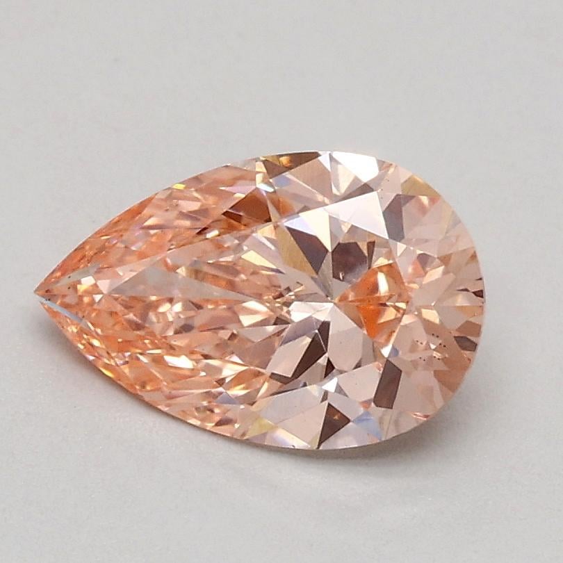 0.77 Ct. Fancy Intense Pink Pear Lab Grown Diamond
