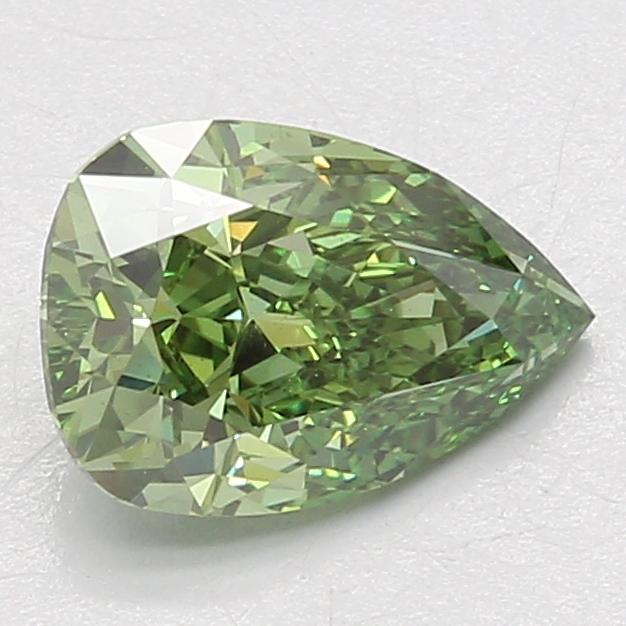 2.08 Ct. Fancy Vivid Green Pear Lab Grown Diamond