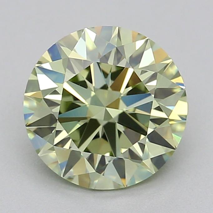 1.07 Ct. Fancy Intense Green Round Lab Grown Diamond