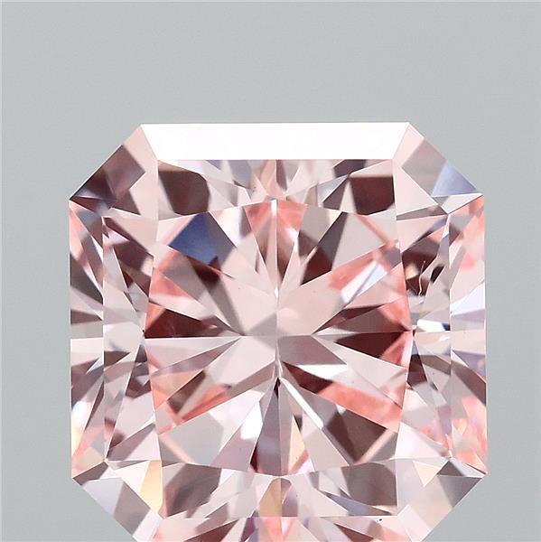 2.69 Ct. Fancy Intense Pink Radiant Lab Grown Diamond