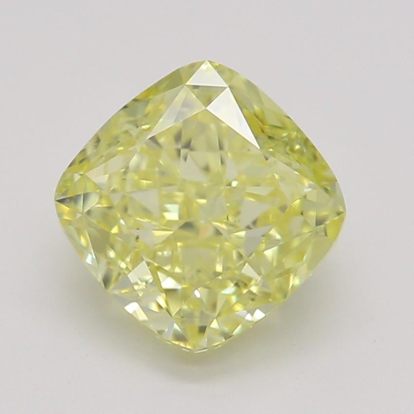 1.12 Ct. Fancy Intense Yellow Cushion Diamond