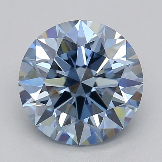 1.06 Ct. Fancy Intense  Blue Round Lab Grown Diamond