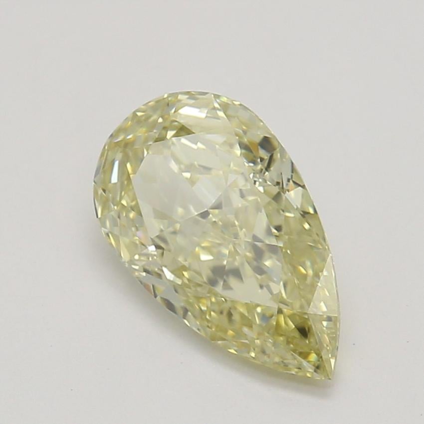 0.70 Ct. Fancy Light Yellow Pear Diamond