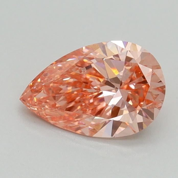 0.72 Ct. Fancy Intense Pink Pear Lab Grown Diamond