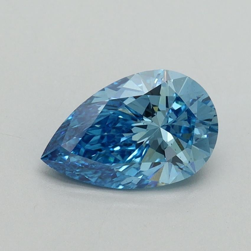1.10 Ct. Fancy Vivid Blue Pear Lab Grown Diamond