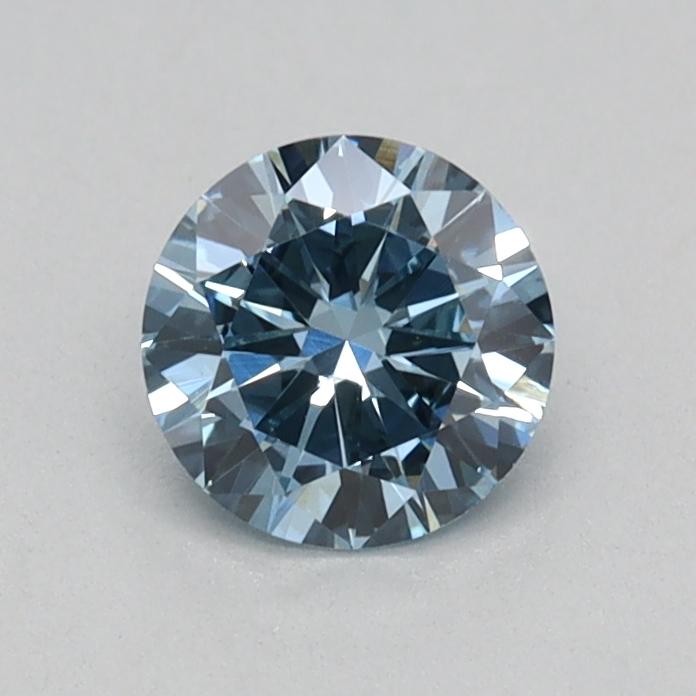 0.39 Ct. Fancy Vivid Blue Round Lab Grown Diamond