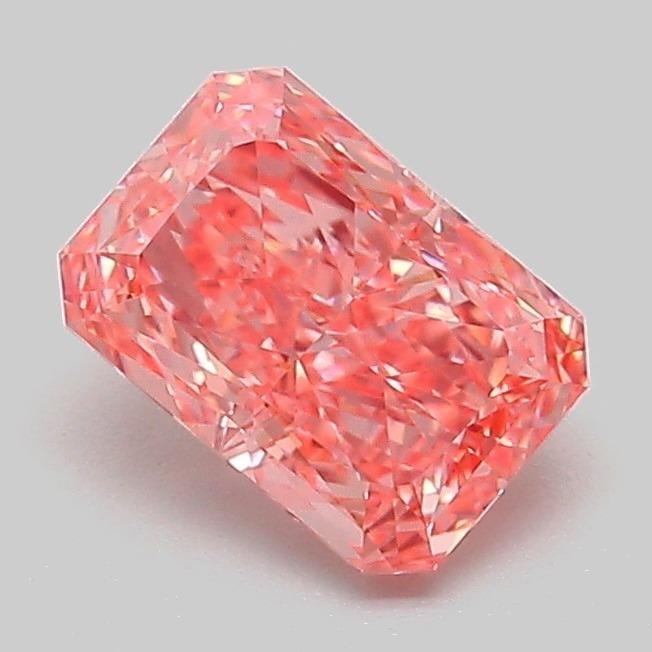 1.09 Ct. Fancy Vivid Pink Radiant Lab Grown Diamond