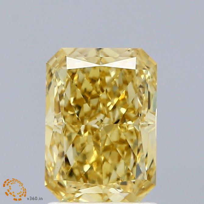 2.03 Ct. Fancy Intense Yellow Radiant Lab Grown Diamond