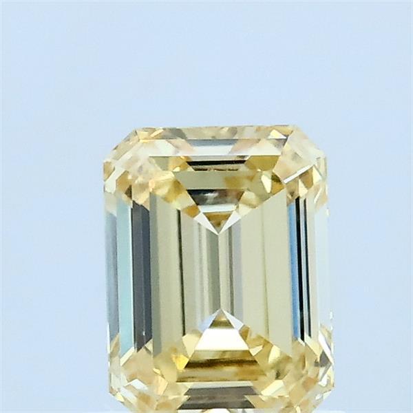 0.79 Ct. Fancy Light Yellow Emerald Lab Grown Diamond