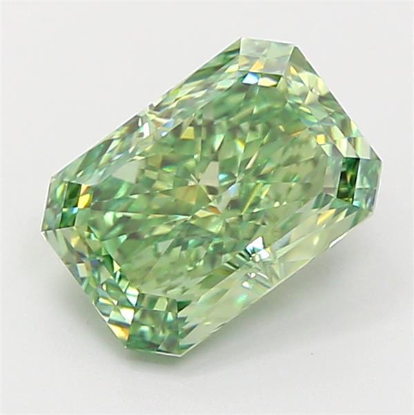 2.05 Ct. Fancy Vivid Green Radiant Lab Grown Diamond