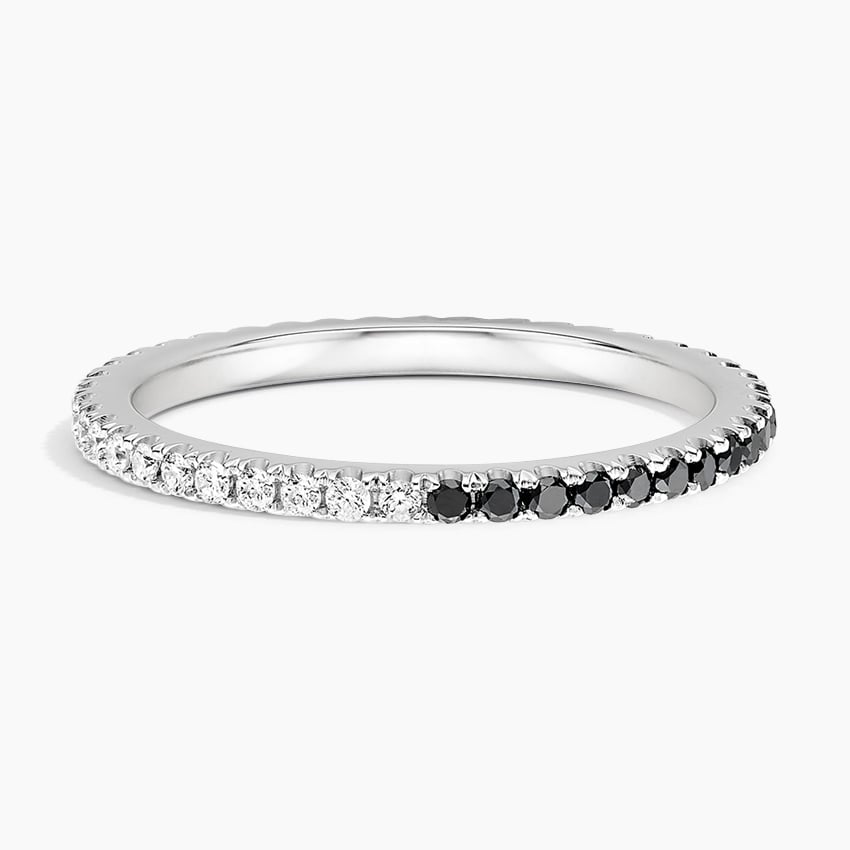 Platinum Black Diamond Eternity Ring