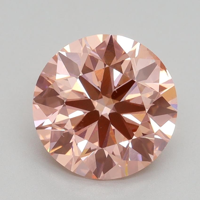 2.49 Ct. Fancy Intense Pink Round Lab Grown Diamond