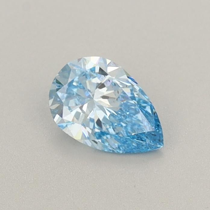 0.37 Ct. Fancy Vivid  Blue Pear Lab Grown Diamond