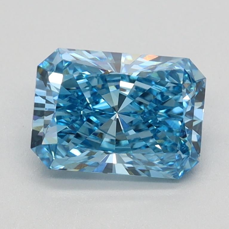1.14 Ct. Fancy Vivid Blue Radiant Lab Grown Diamond