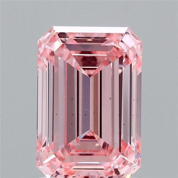 2.00 Ct. Fancy Vivid Pink Emerald Lab Grown Diamond