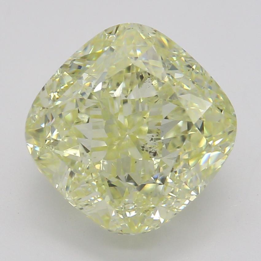 2.55 Ct. Fancy Light Yellow Cushion Diamond