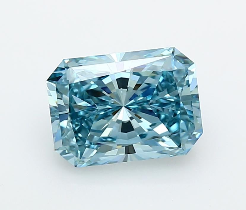 2.06 Ct. Fancy Vivid  Blue Radiant Lab Grown Diamond