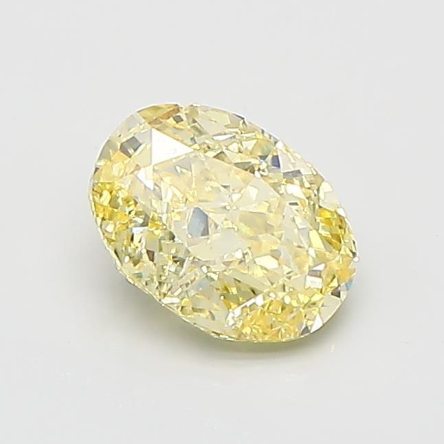 1.05 Ct. Fancy Intense Yellow Oval Lab Grown Diamond
