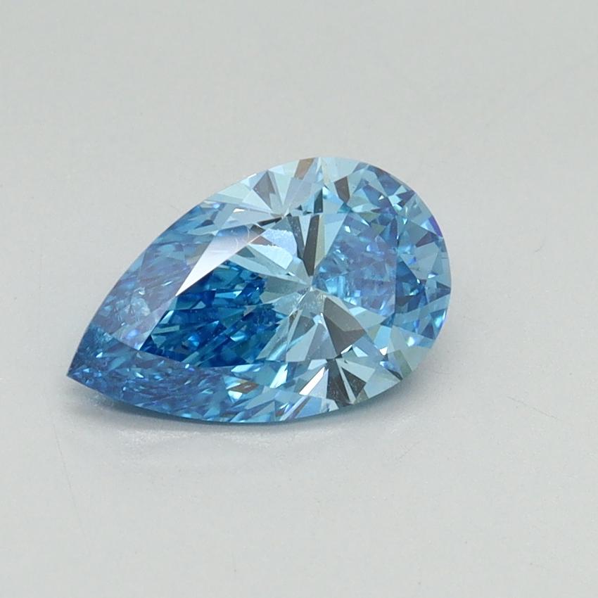 1.01 Ct. Fancy Vivid Blue Pear Lab Grown Diamond