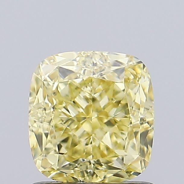 1.14 Ct. Fancy Intense Yellow Cushion Lab Grown Diamond