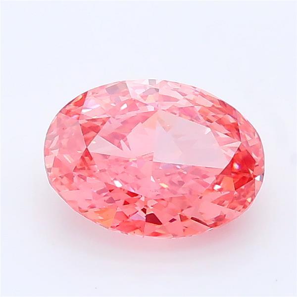 1.16 Ct. Fancy Vivid Pink Oval Lab Grown Diamond
