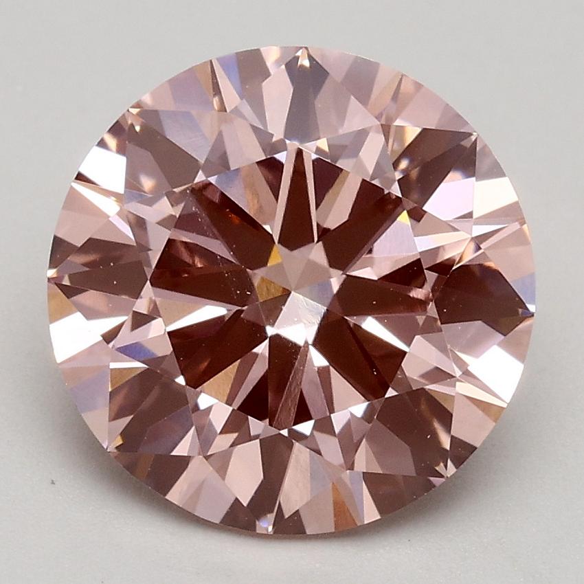 2.50 Ct. Fancy Intense Pink Round Lab Grown Diamond
