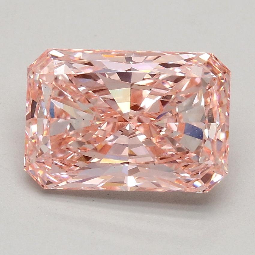 1.59 Ct. Fancy Intense Pink Radiant Lab Grown Diamond