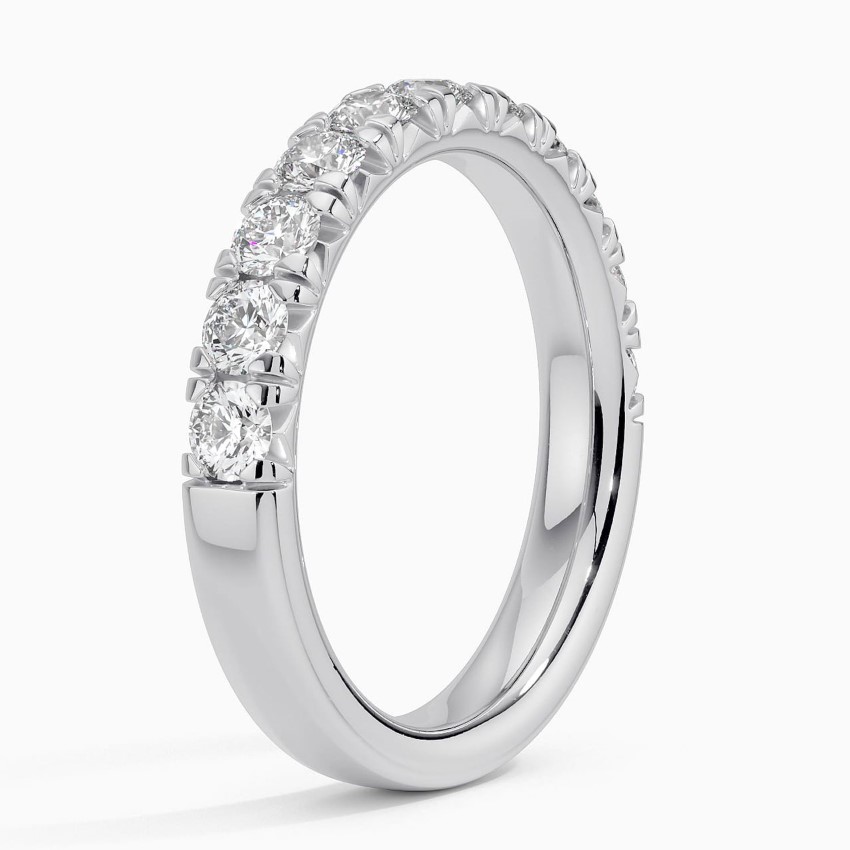 Platinum Ellora Half Coverage Lab Diamond Ring (7/8 ct. tw.)