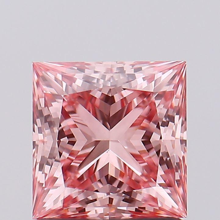 1.26 Ct. Fancy Intense Pink Princess Lab Grown Diamond