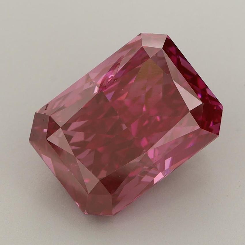 5.11 Ct. Fancy Vivid Red Radiant Lab Grown Diamond