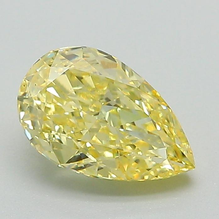 1.29 Ct. Fancy Vivid Yellow Pear Lab Grown Diamond