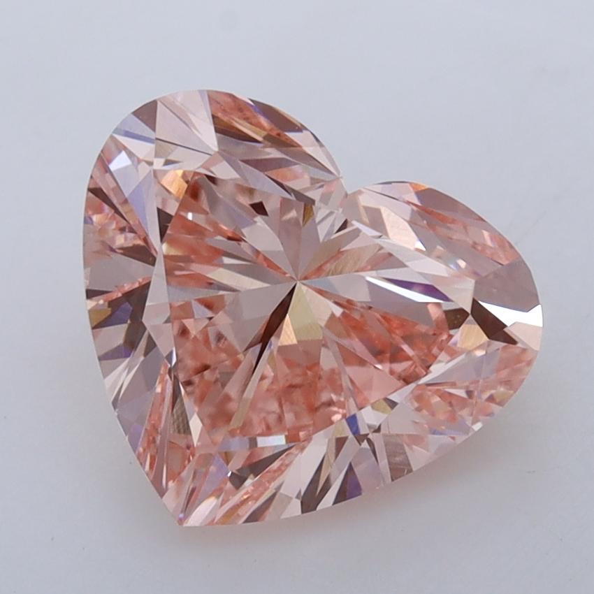 3.50 Ct. Fancy Vivid  Pink Heart Lab Grown Diamond