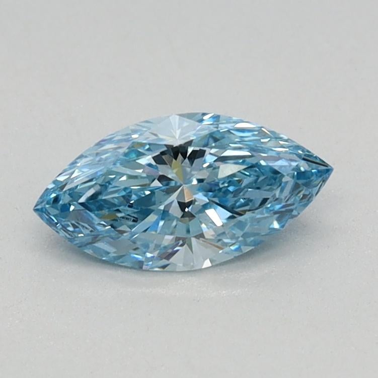 0.35 Ct. Fancy Vivid Blue Marquise Lab Grown Diamond