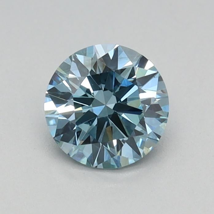 0.43 Ct. Fancy Vivid Blue Round Lab Grown Diamond