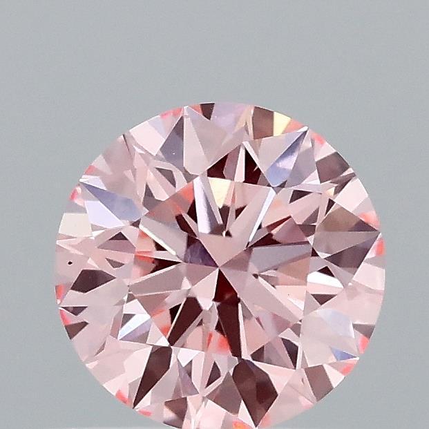 0.53 Ct. Fancy Vivid Pink Round Lab Grown Diamond