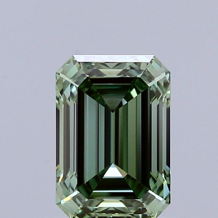 0.98 Ct. Fancy Vivid Green Emerald Lab Grown Diamond