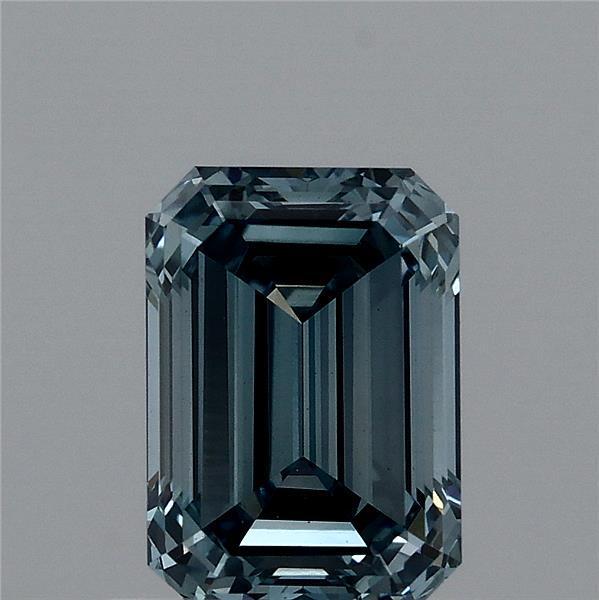 1.08 Ct. Fancy Vivid Blue Emerald Lab Grown Diamond