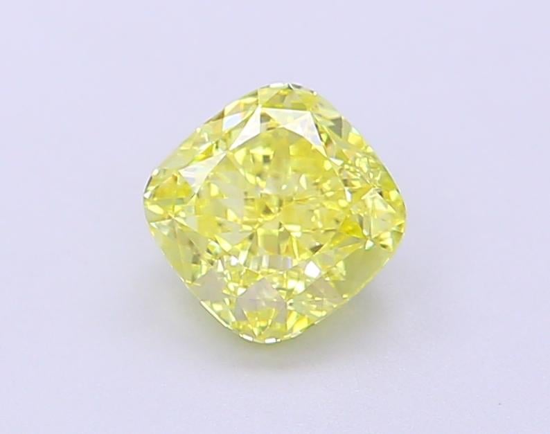 1.1 Ct. Fancy Intense Yellow Cushion Lab Grown Diamond