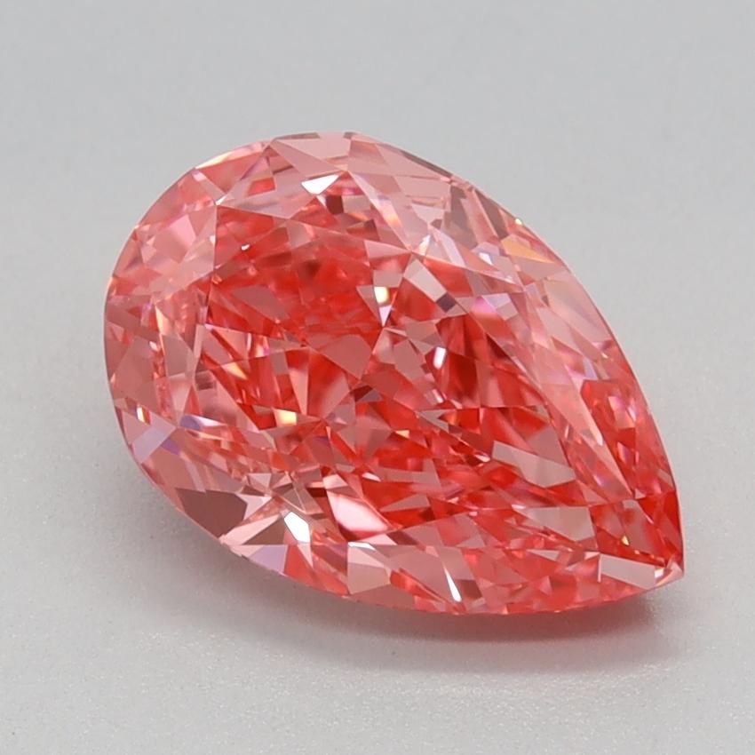 1.63 Ct. Fancy Vivid Pink Pear Lab Grown Diamond