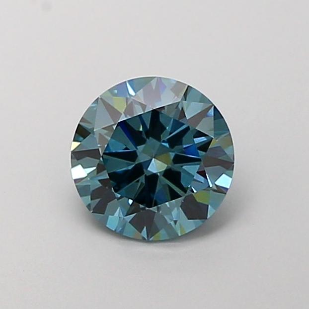 1.22 Ct. Fancy Vivid Blue Round Lab Grown Diamond