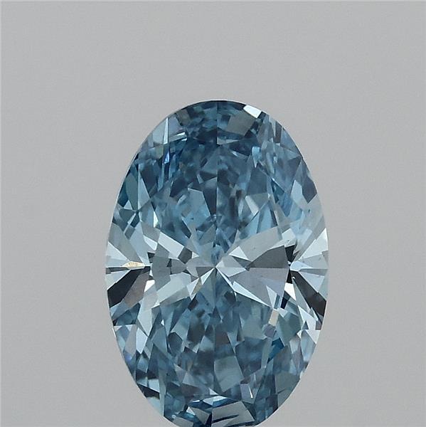 1.50 Ct. Fancy Vivid Blue Oval Lab Grown Diamond