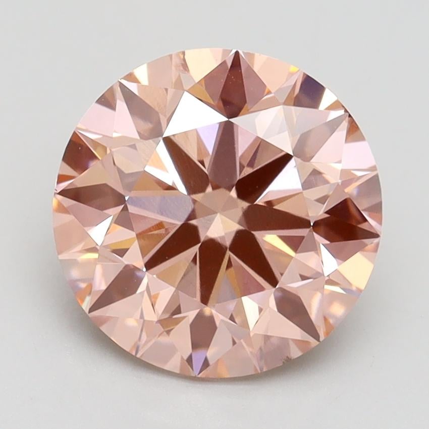 3.00 Ct. Fancy Intense Pink Round Lab Grown Diamond
