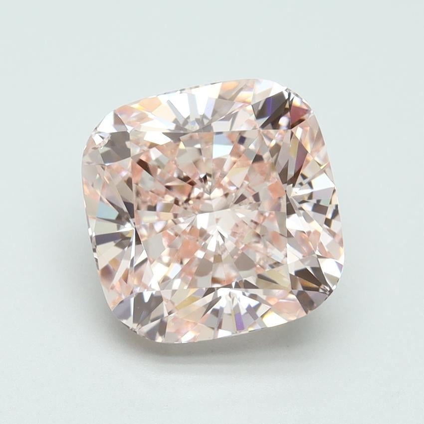 4.02 Ct. Fancy Intense Pink Cushion Lab Grown Diamond